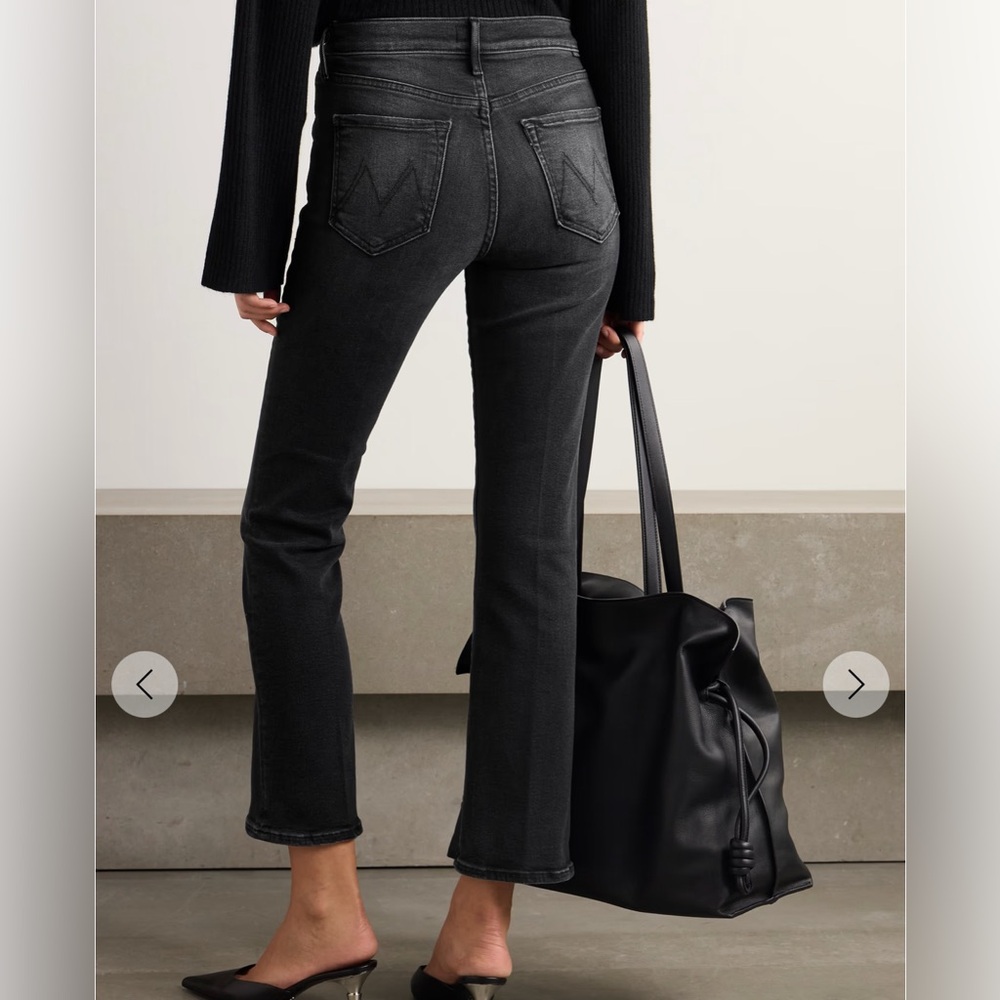 MOTHER The Outsider Flood cropped mid-rise bootcut jeans - Picture 2 of 4